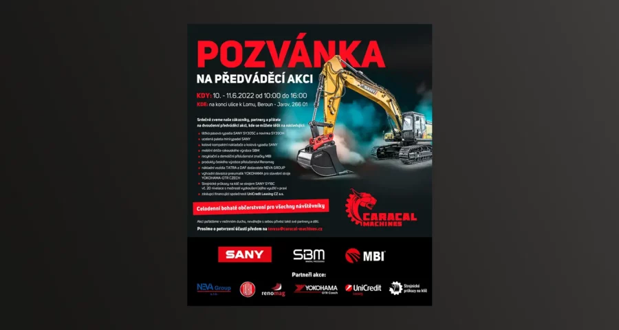 Pozvánka na předváděcí akci 10. - 11. 6. 2022 - k Lomu, Beroun - Jarov